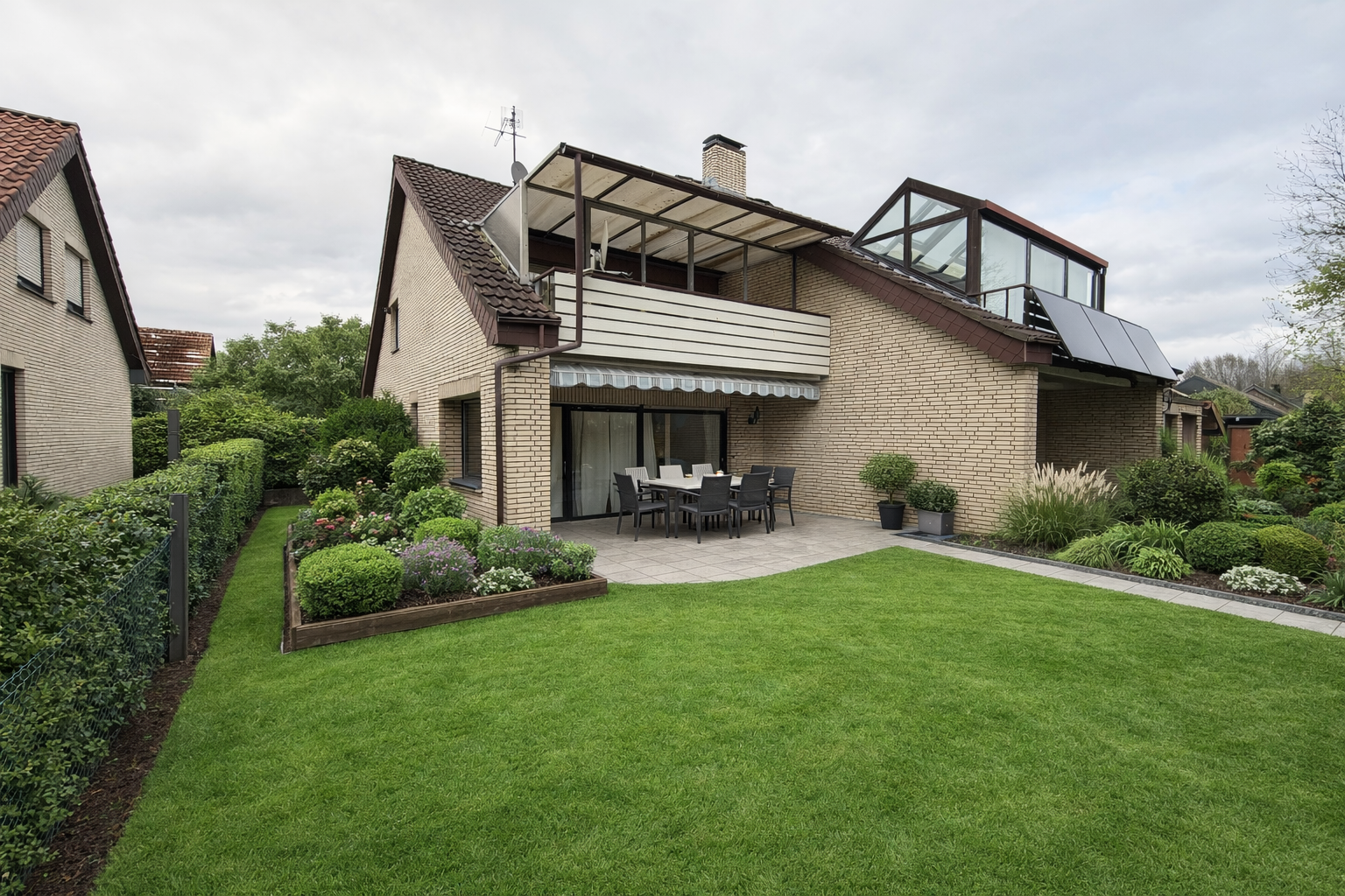 Gestaltungsvorschlag/Aufwertungsmöglichkeit für Außenanlagen und Garten (virtuelle Simulation)