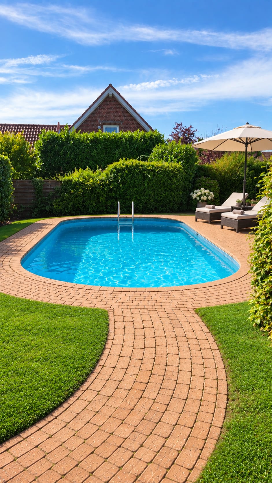 Swimmingpool, Bild aus dem Sommer